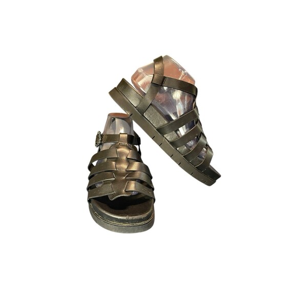 Sam & Libby Women's Black Size 9.5 Chunky Abigail Fisherman Footbed Sandal - Picture 2 of 16